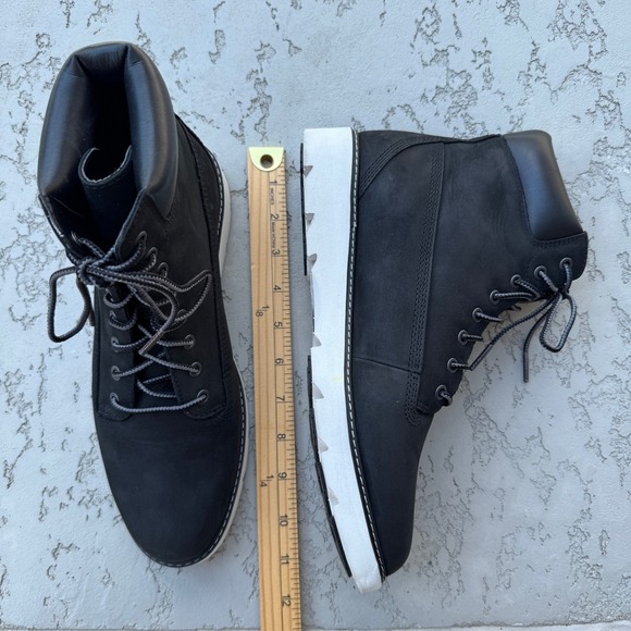 Timberland Women's Keeley Boot 8.5 Black Nubuck Leather Ankle SensorFlex Casual - Picture 10 of 10